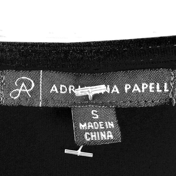 Adrianna Papell Tiered Geo Print Top Size Small - Picture 2 of 8